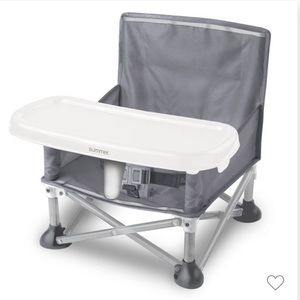 Summer Infant Pop ‘N Sit Portable Booster Seat in Sport Gray